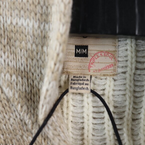 Triple 5 Soul Women's Medium Full Zip Sweater BNWT Brown and Gray - Picture 3 of 12